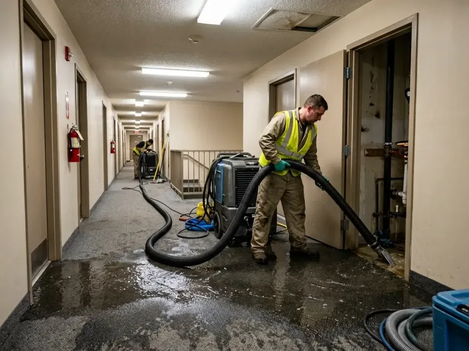 multi-unit-apartment-hallway-f-005 — frequently asked questions, Emergency Burst Pipe Water Extraction & Removal in Nebraska…